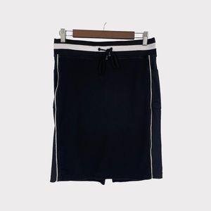 Blanc Noir Black‎ Athletic Side Stripe Skirt
